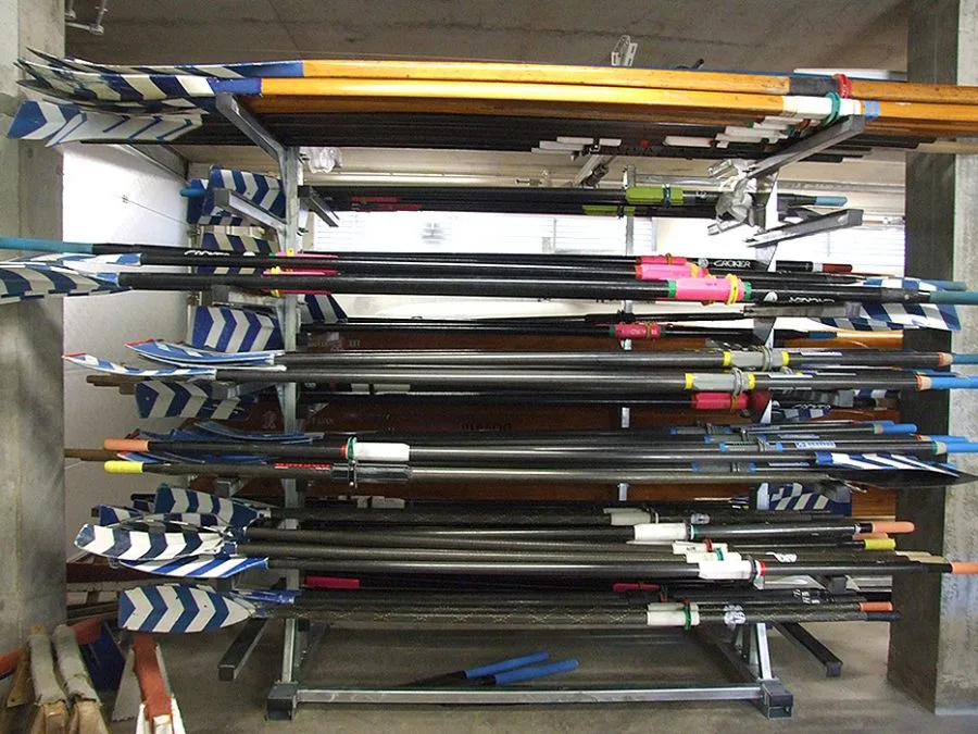Horizontal Oar Rack